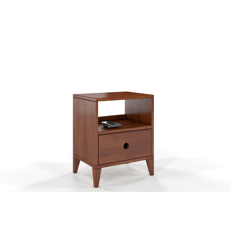 Corrigan Studio Deschamp Solid Wood Bedside Table Wayfair.co.uk